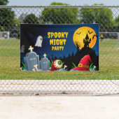 ナイト不気味ハローウィンパーティ 横断幕 (インサイチュ)