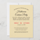 ナイト不気味パーティの招待状 招待状 (裏面)