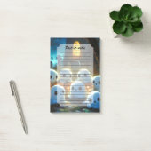 ナイト不気味墓地かわいいハロウィーン幽霊 ポストイット (オフィス)