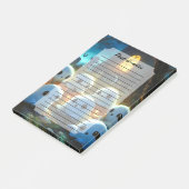 ナイト不気味墓地かわいいハロウィーン幽霊 ポストイット (アングル)