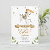 ナイト中世王室の少年誕生日招待状 招待状 (スタンド正面)