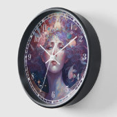 ナイト女神クイーンファンタジーアートクロック 壁時計 (傾斜)