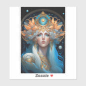 ナイト女神クイーンファンタジーアート シール (シート)