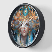 ナイト女神クイーンファンタジーアート 壁時計 (傾斜)