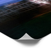 ナイト建物デジタル効果スタイル「impression」 ポスター (角)