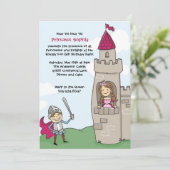 ナイト救プリンセス招待状：ブルネット 招待状 (スタンド正面)