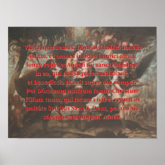 ナイト祈りの言葉ホーリーファミリープリント ポスター