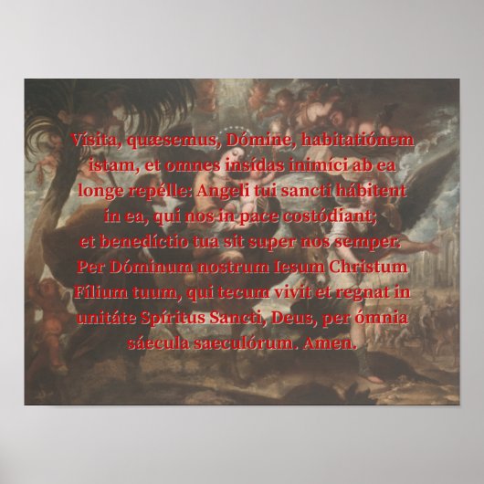 ナイト祈りの言葉ホーリーファミリープリント ポスター (正面)