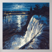 ナイト秋 – パインターリー自然イラストレーションスタイル ポスター (正面)