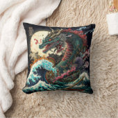 ナイト素晴らしド日本のラゴン クッション (ブランケット)