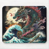 ナイト素晴らしド日本のラゴン マウスパッド (正面)