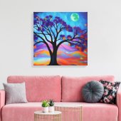 ナイト絵を描自然 キャンバスプリント (インサイチュ (リビング))