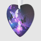 ナイト蝶の背景 オーナメント (正面)
