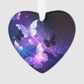 ナイト蝶の背景 オーナメント (正面)