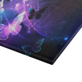 ナイト蝶の背景 カッティングボード (角)