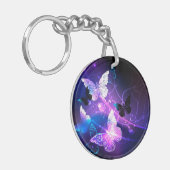 ナイト蝶の背景 キーホルダー (正面左)