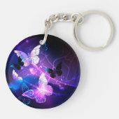 ナイト蝶の背景 キーホルダー (裏面)