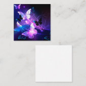 ナイト蝶の背景 スクエア名刺 (正面/裏面)