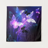 ナイト蝶の背景 タペストリー (正面(横))