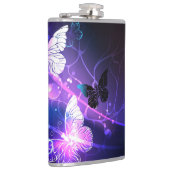 ナイト蝶の背景 フラスク (右)