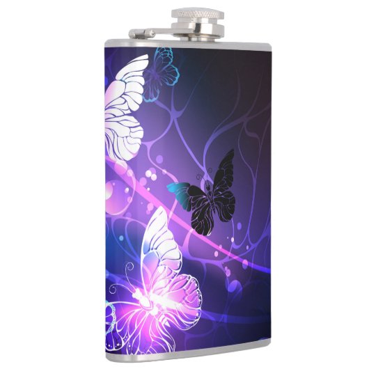 ナイト蝶の背景 フラスク (右)