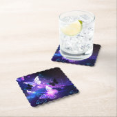 ナイト蝶の背景 ペーパーコースター (インサイチュ)