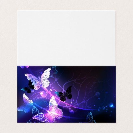 ナイト蝶の背景 名刺 (外部フラット)