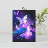 ナイト蝶の背景 招待状 (スタンド正面)