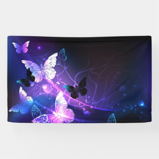 ナイト蝶の背景 横断幕 (横)