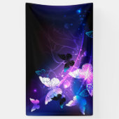 ナイト蝶の背景 横断幕 (縦)