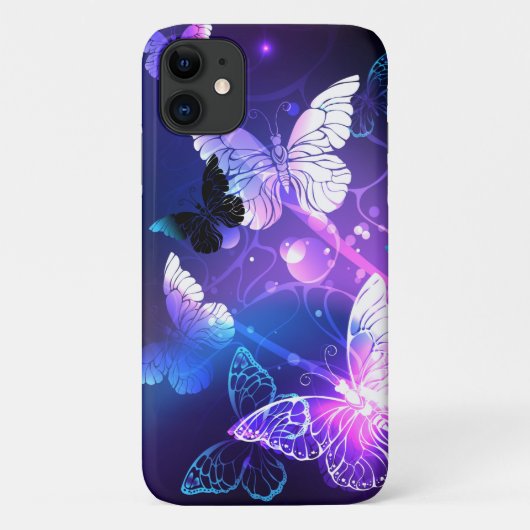 ナイト蝶の背景 Case-Mate iPhoneケース (裏面)