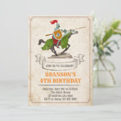 ナイト誕生日パーティーの招待状 招待状 (スタンド正面)