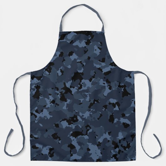 ナイト迷彩柄 エプロン (正面)