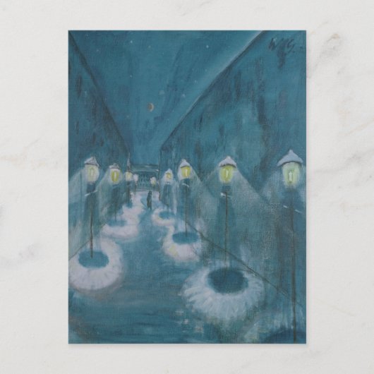 ナイト通り(通りバイナイト) (1922)ウォルター・グラマ ポストカード (正面)
