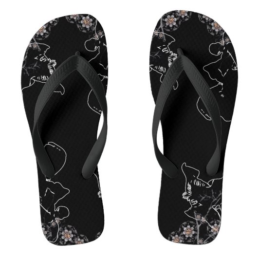 ナイト開花 ビーチサンダル (フットベッド)