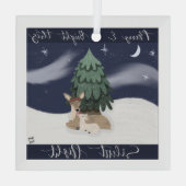 ナイト静かオーナメント ガラスオーナメント (裏面)