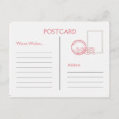 ナイト静かスウィートトラディションホリデーハガキ 案内ポストカード (裏面)