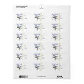 ナイト静かベビーヤギChristmas Giftラベルシール ラベル (フルシート)