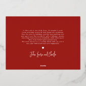 ナイト静かベビー初めてのクリスマスミニマルレトロ 箔シーズンカード (裏面)