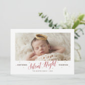 ナイト静かベビー初めてのクリスマス休日 シーズンカード (スタンド正面)