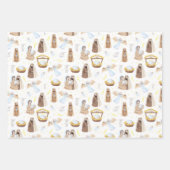 ナイト静か出生クリスマス ラッピングペーパーシート (正面)