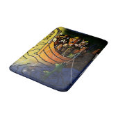 ナイト魚釣り猫 バスマット (アングル)