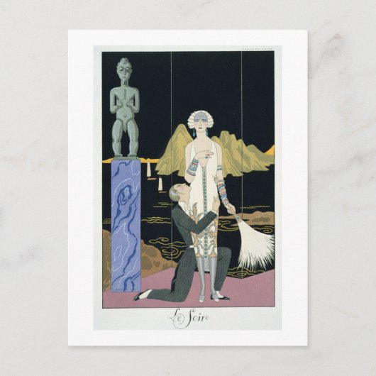 ナイト1925年(ポチョワールプリント) ポストカード (正面)