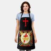 ナイト・テンプル エプロン (着用した状態)