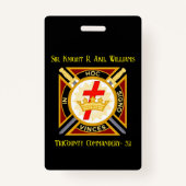 ナイト・テンプル バッジ (裏面)