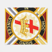 ナイト・テンプル フリースブランケット (正面(横))