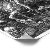 ナイト・デス・デビルアルブレヒト版木、銅版、版画アートp ポスター (角)