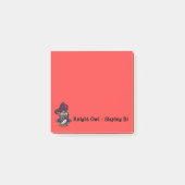 ナイト・フクロウ騎士の鎧スクエアに身を包む ポストイット (正面)