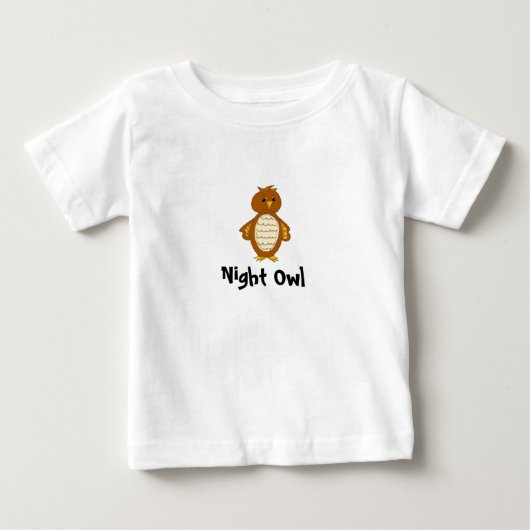 ナイト・フクロウ ベビーTシャツ (正面)