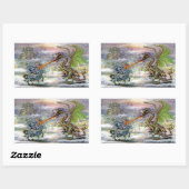 ナイト・ン・ドラゴン 長方形シール (シート)